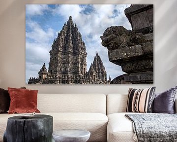 Prambanan tempel in Indonesië. van Floyd Angenent