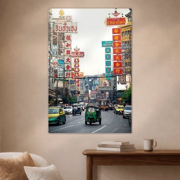 Busy street in Bangkok. by Floyd Angenent