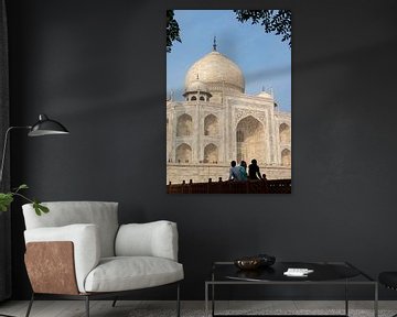 Bewunderer des Taj Mahal. von Floyd Angenent