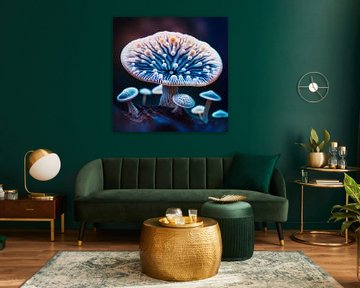 Deep-sea mushroom organism by Digital Art Nederland