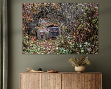 Rostige Hinterlassenschaften im Wald - Autofriedhof in Schweden von Gentleman of Decay