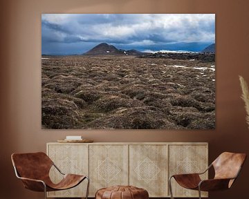 Lava landschap in noord IJsland van Tim Vlielander