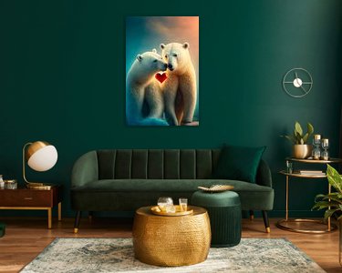 Example of the artwork in a room