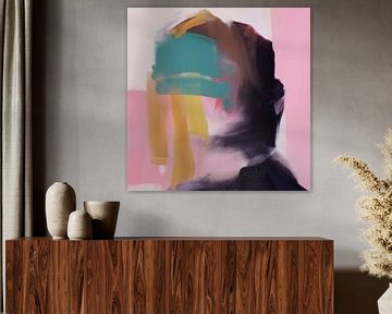 Zeitgenössische moderne abstrakte "Verstecken und suchen" von Carla Van Iersel