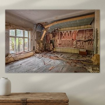 Laissé par les Russes sur une caserne militaire