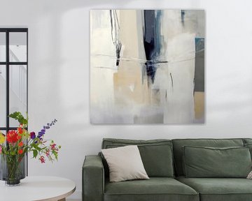 Modern abstract schilderij "Feeling blue" van Studio Allee