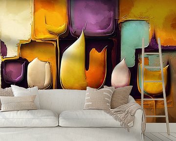 Abstract Tulips by Jacky