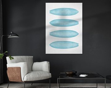 Surfboards in Blue by Gal Design