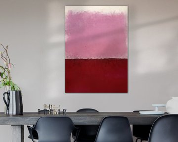 Minimalisme in rood en roze van Studio Allee