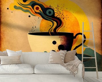 Kaffee mit einer abstrakten Note