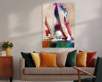 Art du sport de la voile #sailing sur JBJart Justyna Jaszke