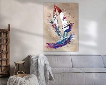 Surfer Sport Kunst #Surfer #Sport von JBJart Justyna Jaszke