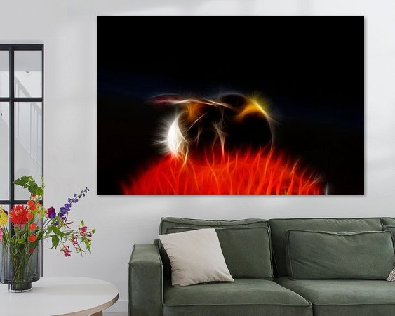 Example of the artwork in a room