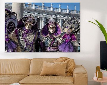 Karneval auf dem Markusplatz in Venedig von t.ART