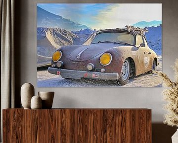Porsche 356 in de winter van Juergen May