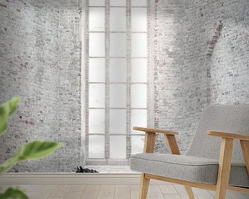 Friesian horse in church by Shirley van Lieshout