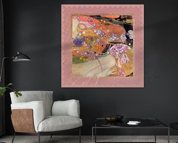 Waterslangen II - Gustav Klimt van Gisela- Art for You