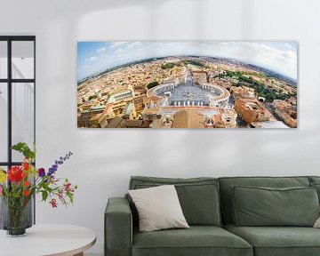 Vue de Rome depuis le dôme de Saint-Pierre sur vanrijsbergen