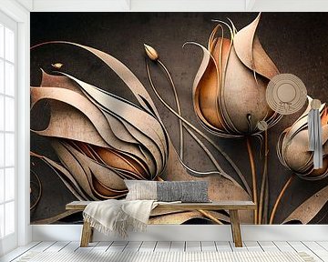 Rusty Tulips by Jacky