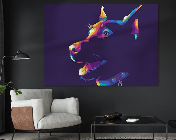 Example of the artwork in a room