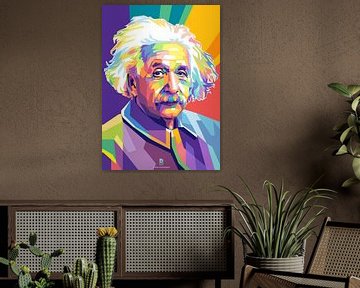 Albert Einstein in WPAP Art van Dayat Banggai