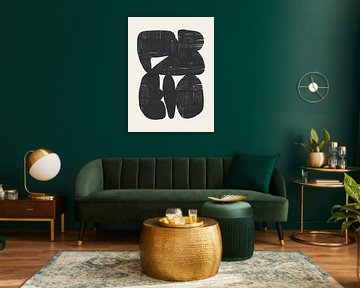 Bold Shapes NO.1 Black  (gezien bij vtwonen) van Bohomadic Studio