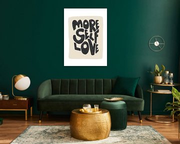 More Self Love Black by Bohomadic Studio