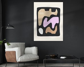 Modern Abstract NO.1 Black van Bohomadic Studio