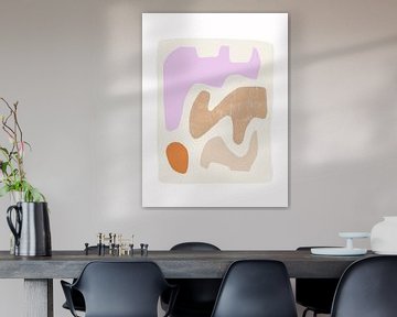 Modern Abstract NO.1 Beige van Bohomadic Studio