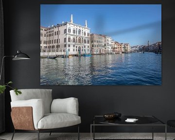 Venedig - Blick über den Canal Grande zur Rialto-Brücke von t.ART