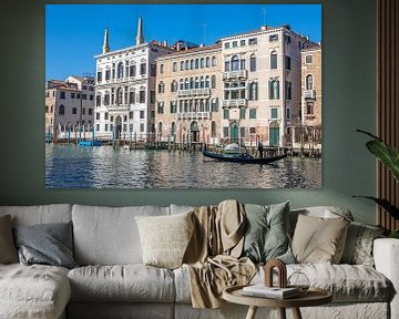 Venetië - Uitzicht op de paleizen aan het Canal Grande van t.ART