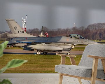 F-16 Fighting Falcon (J-016) der Royal Air Force. von Jaap van den Berg