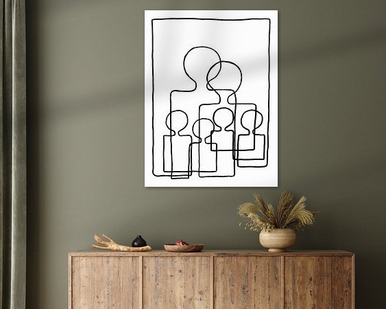 Example of the artwork in a room