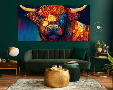 Portrait of a colourful Scottish Highlander by Whale & Sons