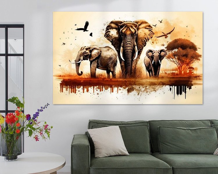 Example of the artwork in a room