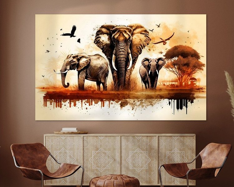 Example of the artwork in a room