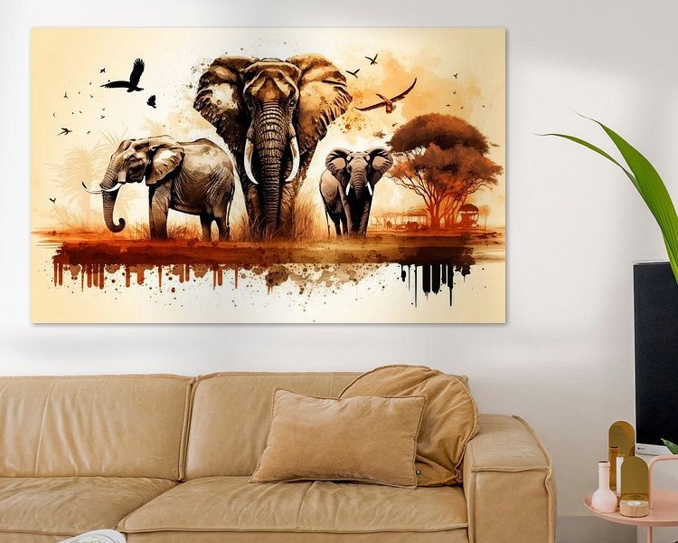 Example of the artwork in a room