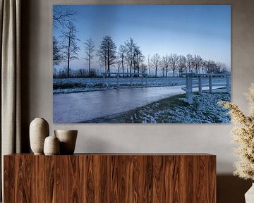 Winters landschap in de Alblasserwaard van SchumacherFotografie