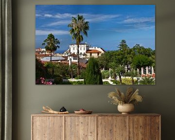 Park with old town in La Orotava by Anja B. Schäfer