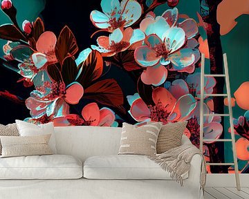 Kirschblüten Pop Art II