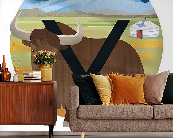 Example of the artwork in a room