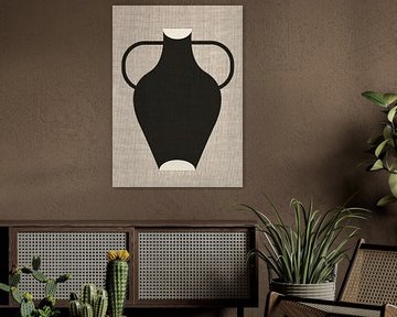 TW Living - Linen collection - vase black three von TW living