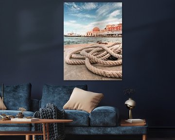 Venetiaanse haven Kreta Rethymnon van Sven Hilscher