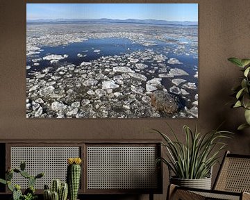 The St Lawrence River in winter by Claude Laprise