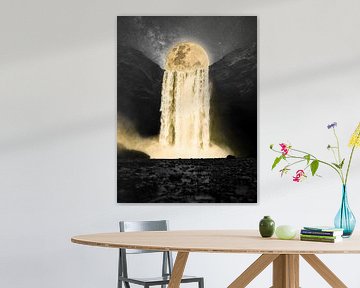 Goldener Wasserfall von Sascha Hahn