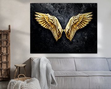 Gouden vleugels van Sascha Hahn
