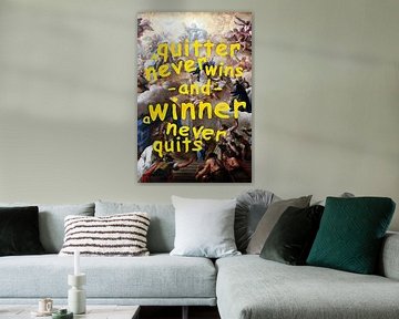 Winner never quits by Sascha Hahn