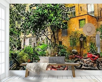 Neapol Napoli Italië stadskunst #Napoli van JBJart Justyna Jaszke