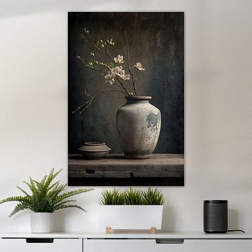 Ländliches Stillleben mit Blumen von Digitale Schilderijen