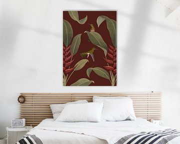 Heliconia Marsala van MAR Illustrations and Design